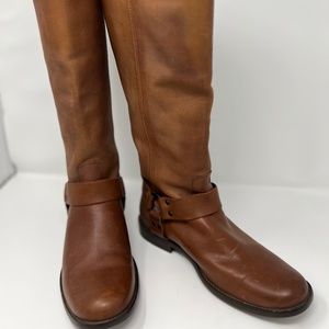Frye brown leather boots -worn ONCE